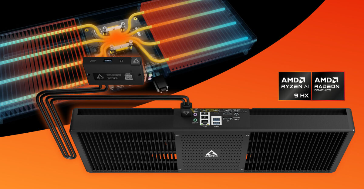 Arctic представила подстольный ПК Senza AI 370 — он ещё и не шумит