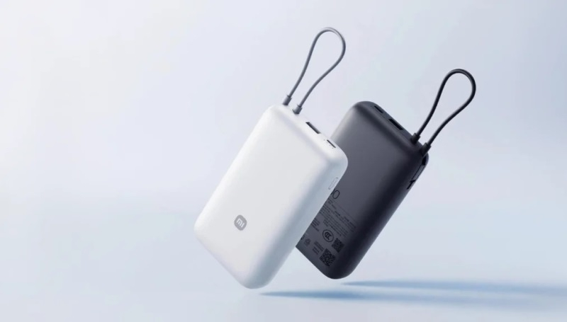 Xiaomi выпустила пауэрбанк на 20 000 мАч со встроенным кабелем USB-C за €19