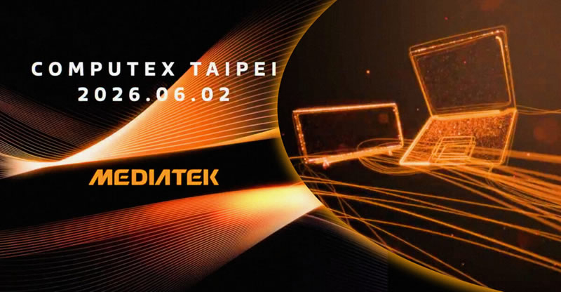 MediaTek намекнула на выход в сегмент Windows-ноутбуков в преддверии Computex 2026