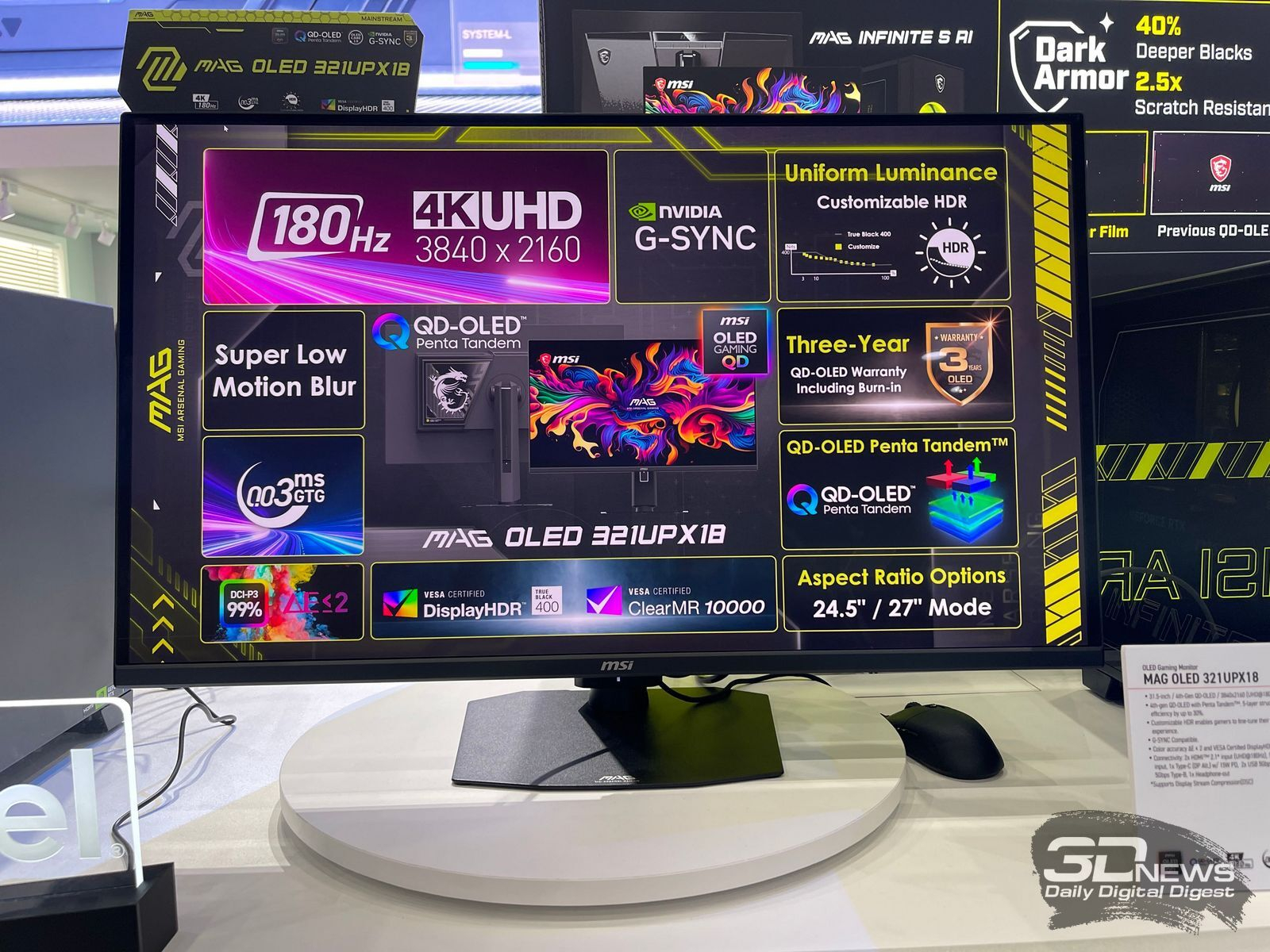Репортаж со стенда MSI на Computex 2026: мониторы и настольные ПК для геймеров — теперь с ИИ
