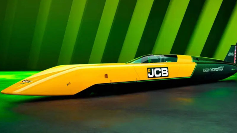 JCB представила гоночный автомобиль Hydromax на 1200-сильном водородном ДВС — он создан для рекордов
