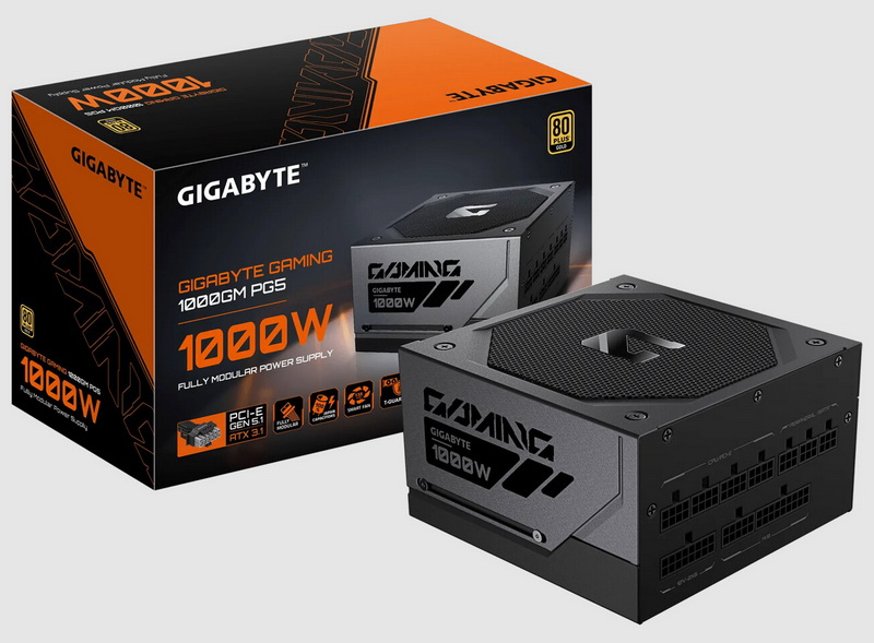 Gigabyte представила блоки питания Gaming — до 1000 Вт и защита T-Guard от выгорания 12V-2x6