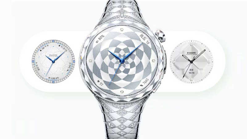 Huawei представила смарт-часы Watch Ultimate Star Diamond Edition с 99 бриллиантами и оценкой риска гипергликемии