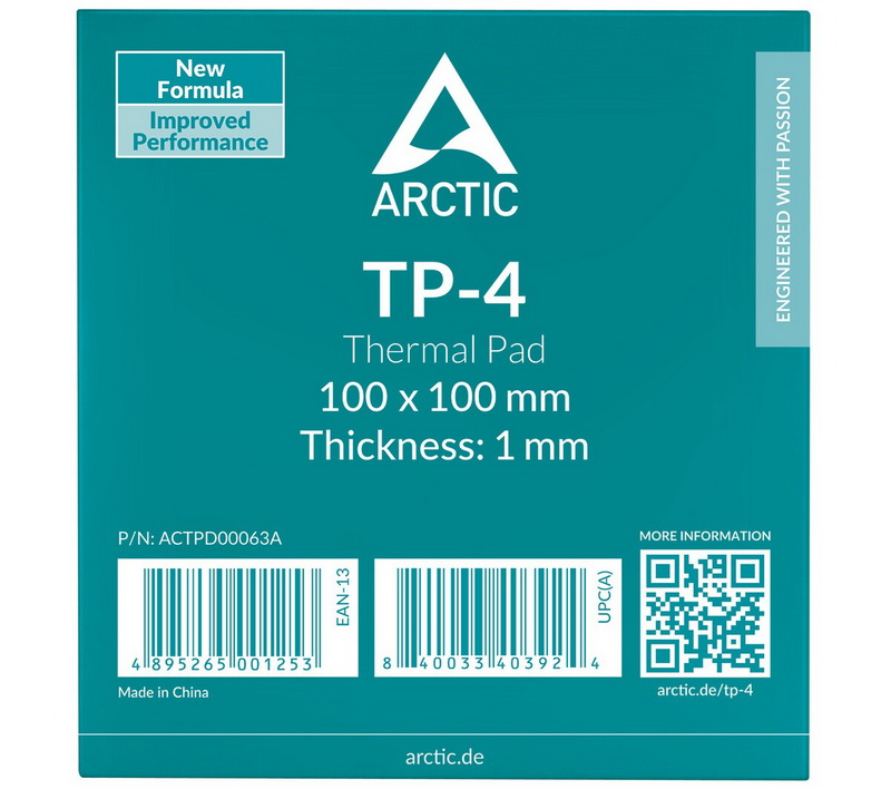 Arctic выпустила высокоэффективные термопрокладки TP-4