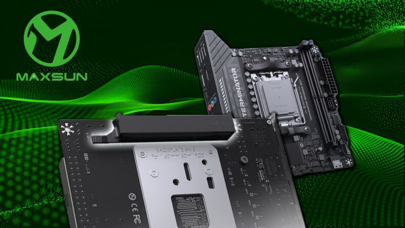 Maxsun представила компактную плату с изнаночным разъёмом для видеокарт — MS-Terminator B850 BKB WiFi